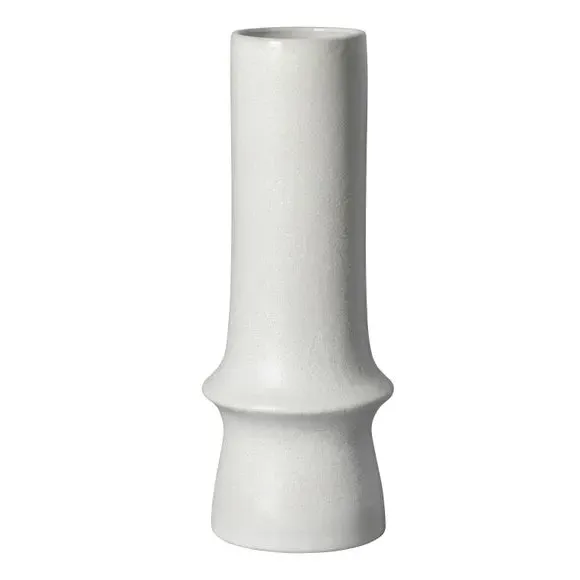 Textured Vase - White, Stoneware