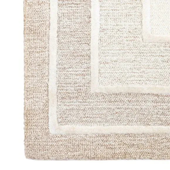 Tonal Border Rug - Cedar, Sage & Cream