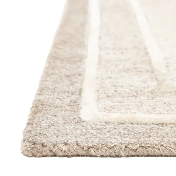 Tonal Border Rug - Cedar, Sage & Cream