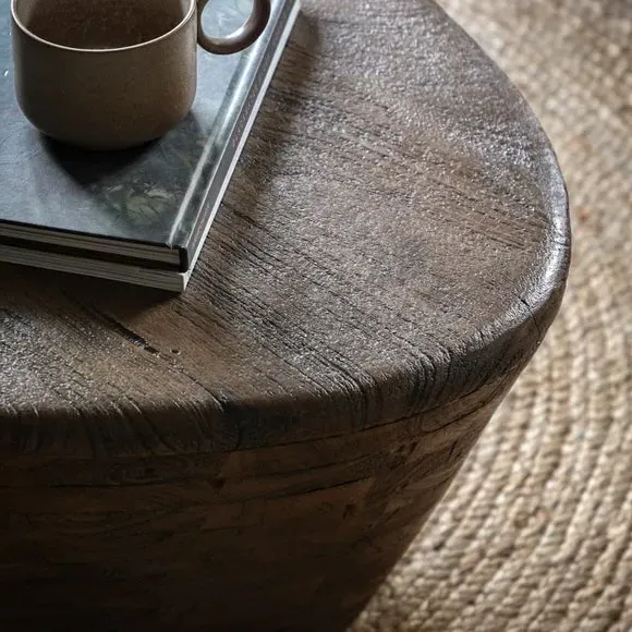 Triangular Coffee Table - Brown, Mango Wood