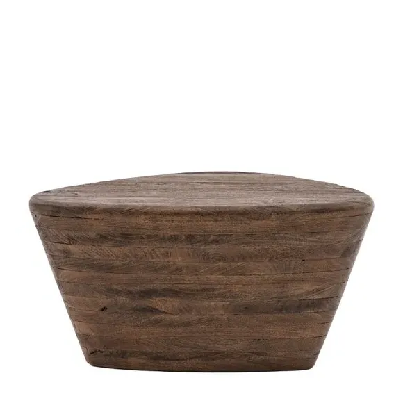 Triangular Side Table - Brown, Mango Wood