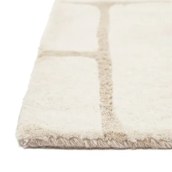 Tufted Graphic Rug - Cedar & Sage, Wool Blend