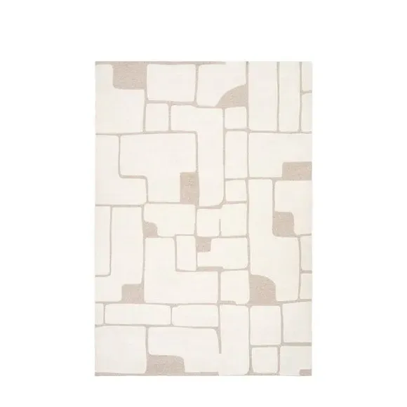 Tufted Graphic Rug - Cedar & Sage, Wool Blend