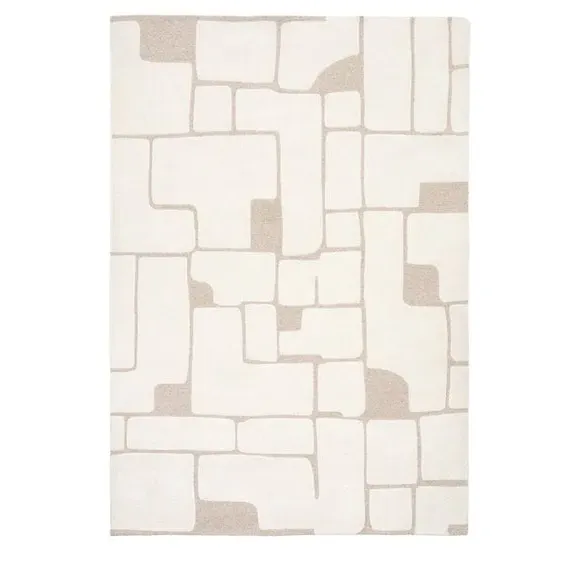 Tufted Graphic Rug - Cedar & Sage, Wool Blend