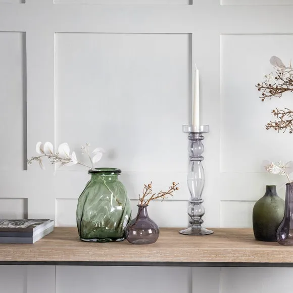 Undulating Glass Vase - Green