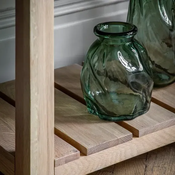 Undulating Glass Vase - Green