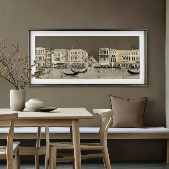 Venetian Canal Framed Print - Multicolor image