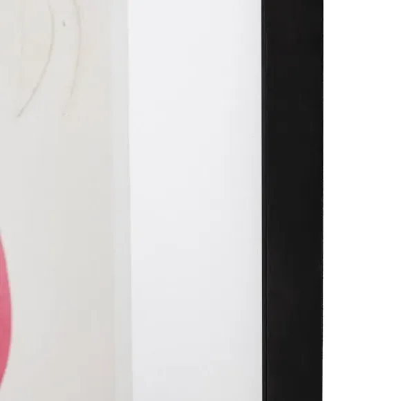 Wading Flamingo Framed Print - Pink
