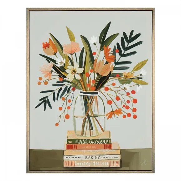 Wild at Heart Print Framed Canvas - Multicolor