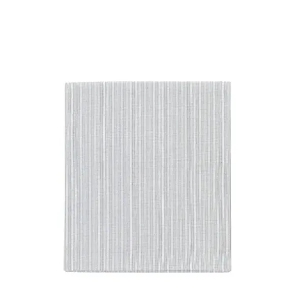 Woven Striped Table Runner - Grey, Cotton