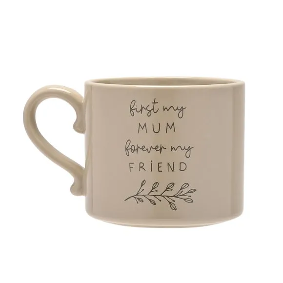 300ml Mug with Glazed Finish - Brown, Stoneware