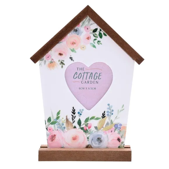 Birdhouse Photo Frame - Multicolor, Wood
