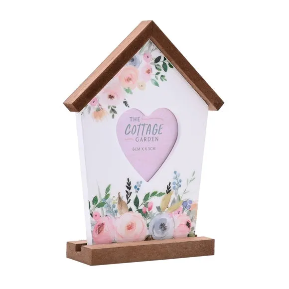 Birdhouse Photo Frame - Multicolor, Wood