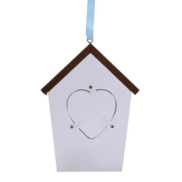 Birdhouse Photo Frame - Multicolor, Wood