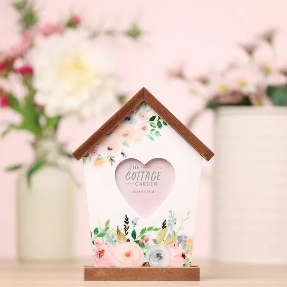 Birdhouse Photo Frame - Multicolor, Wood image