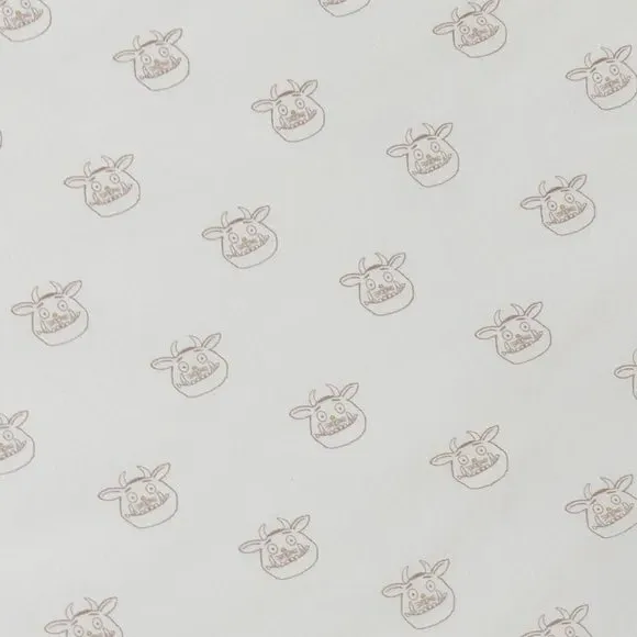 2-Pack Cot Bed Fitted Sheets - Cream, Cotton