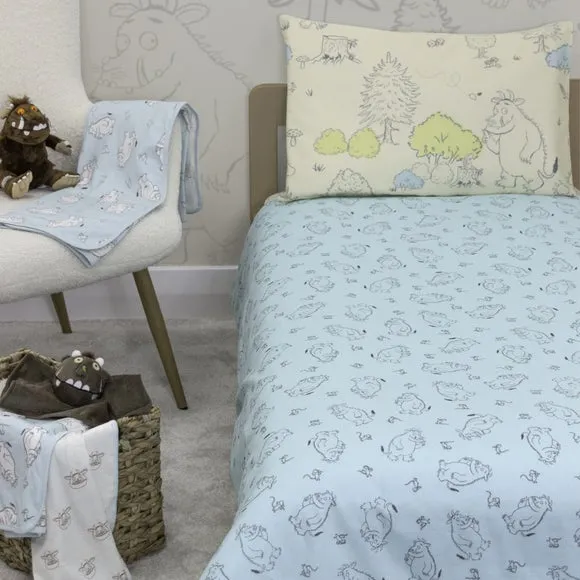 Cotbed Duvet Cover Set - Blue, Cotton