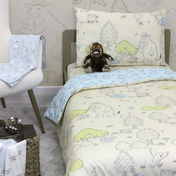 Cotbed Duvet Cover Set - Blue, Cotton