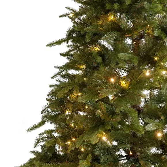 7ft Pre-lit Christmas Tree - Green, Faux