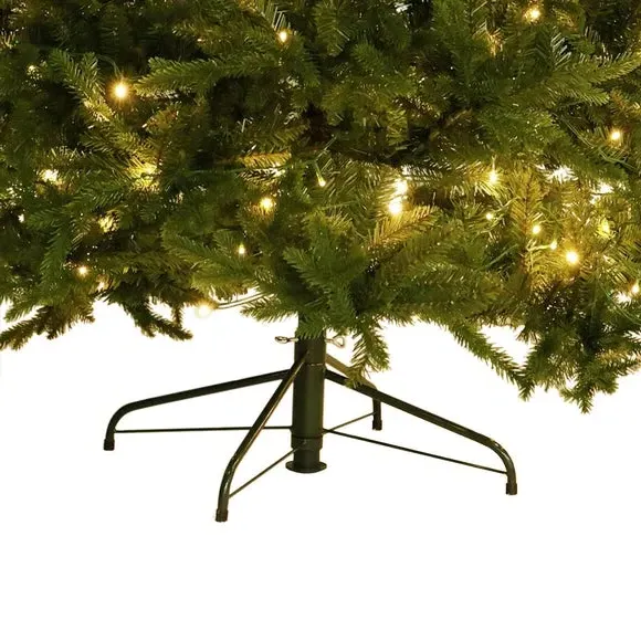7ft Pre-lit Christmas Tree - Green, Faux