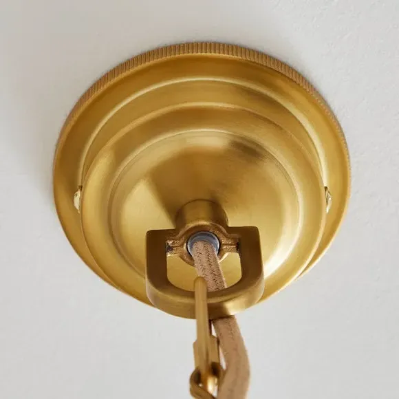 5-Light Adjustable Ceiling Light - Gold, Glass