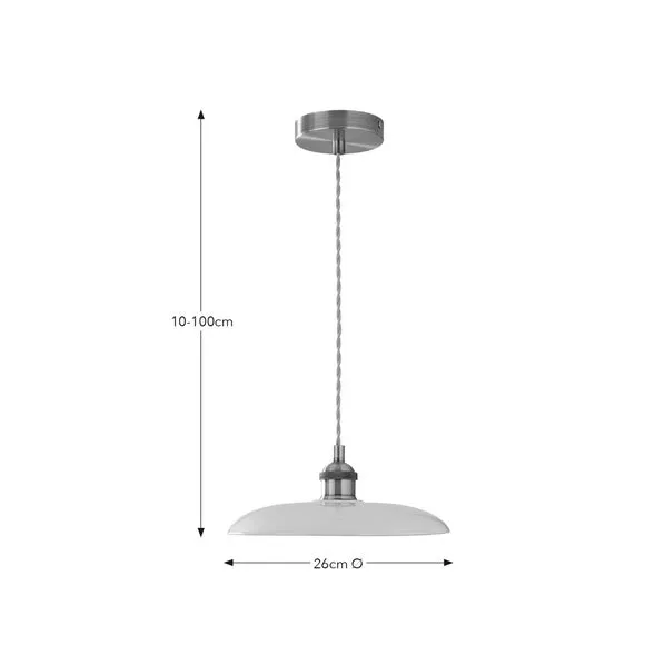 Adjustable Pendant Light - Off-White, Ceramic
