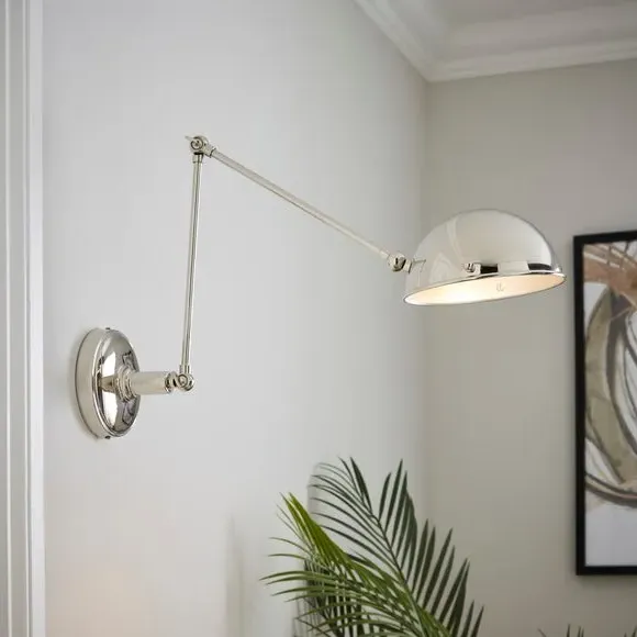 Adjustable Wall Light Industrial Style - Silver image
