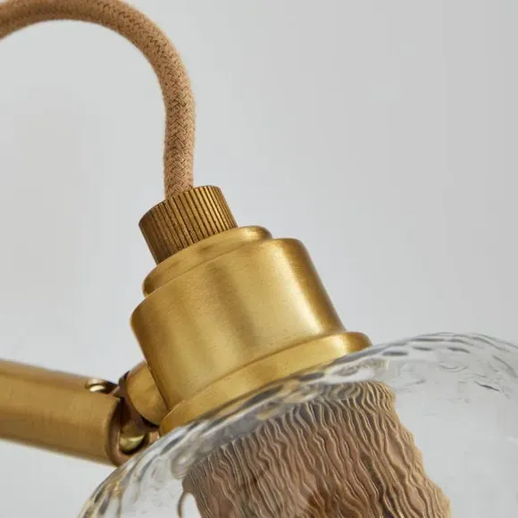 Adjustable Wall Light with Plug - Gold, Brass