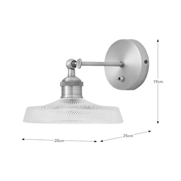 Adjustable Wall Light with Plug - Gold, Steel