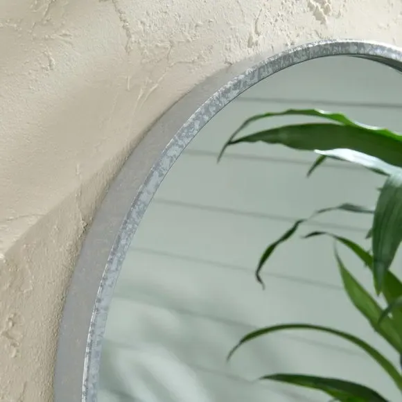 Arched Wall Mirror - Steel, Galvanised