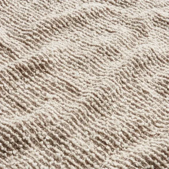 Boucle Throw Blanket with Fringe - Greige