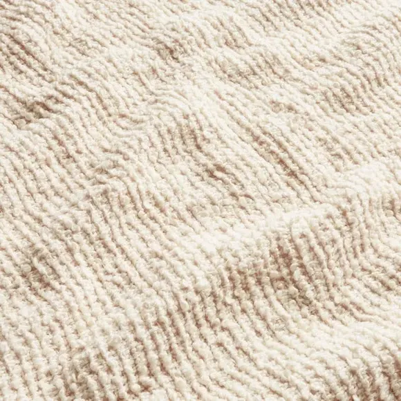 Boucle Throw Blanket with Fringe - Ivory