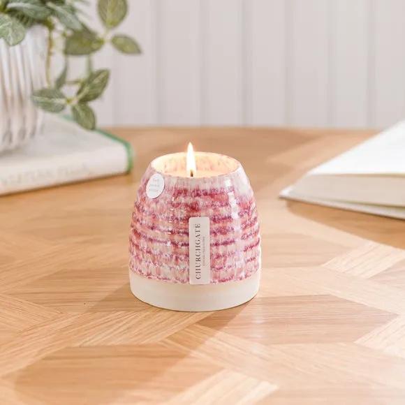 Ceramic Candle Mulberry & Geranium - Red image