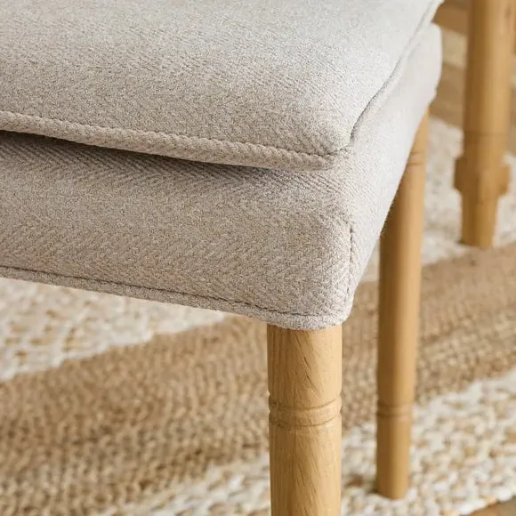 Dining Chair with Cushion - Natural, Oak