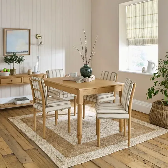 Dining Chair with Cushion - Natural, Oak