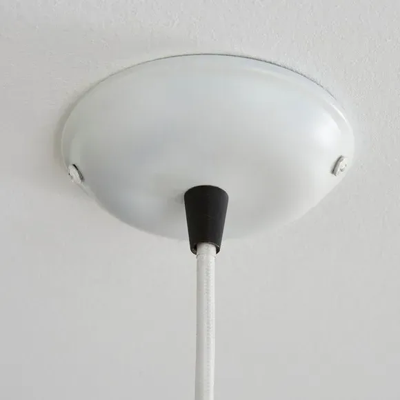 Dome Pendant Light with Cut-Out - Off-White