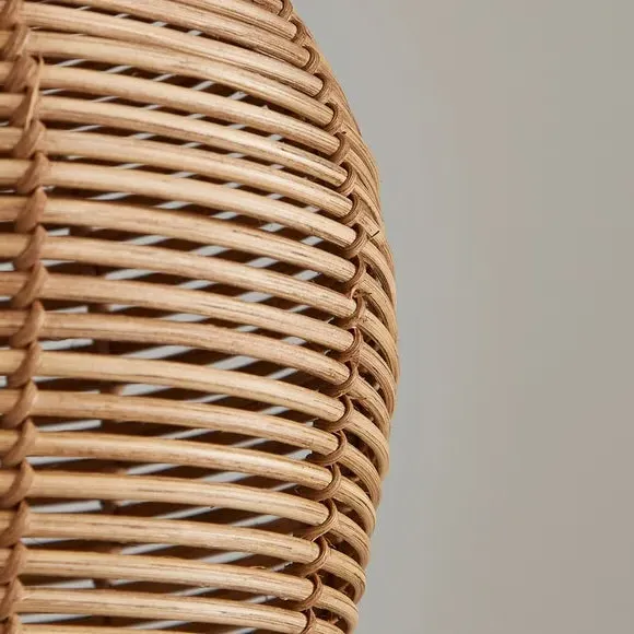 Easy Fit Lamp Shade - Beige, Rattan