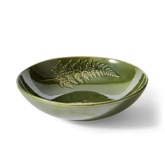 Embossed Pasta Bowl - Fern, Stoneware