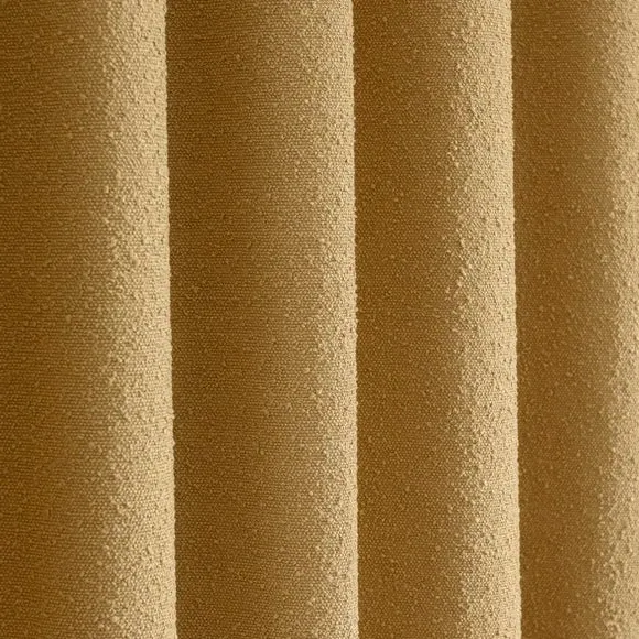 Eyelet Curtains with Lining - Honey, Boucle