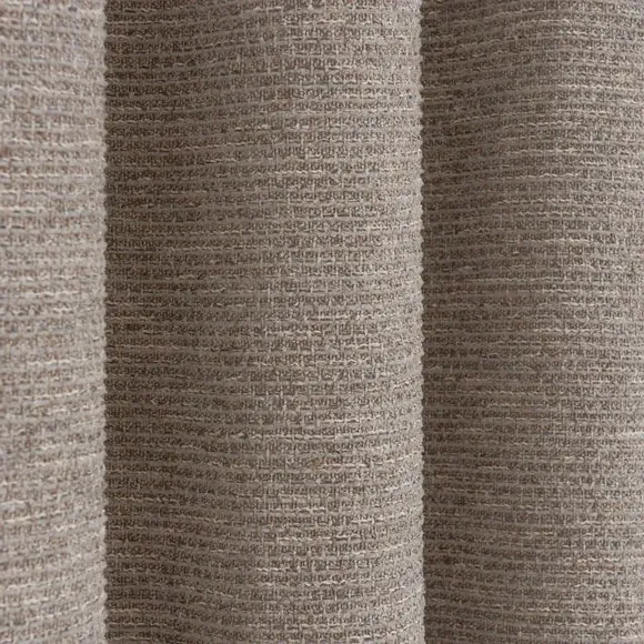 Eyelet Curtains with Textured Design - Grey