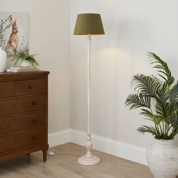 Floor Lamp Base - Natural, Rubberwood