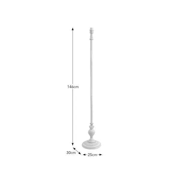 Floor Lamp Base - Natural, Rubberwood
