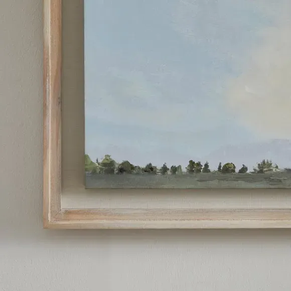 Framed Print Churchgate Sky - Light Blue, Canvas