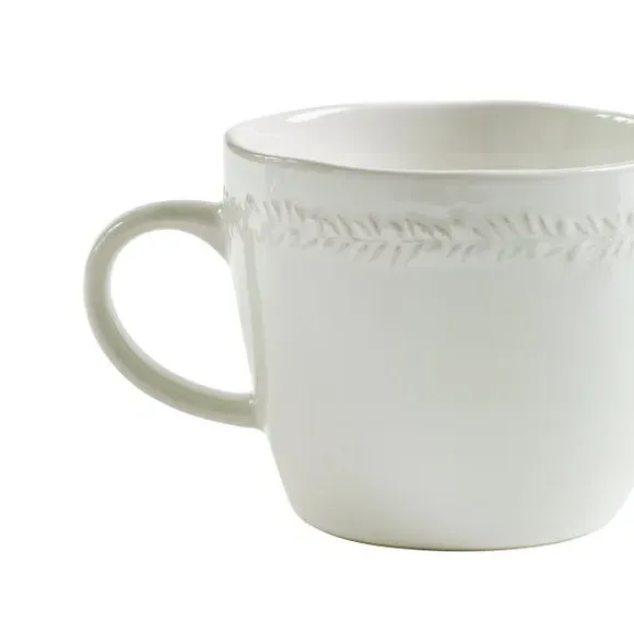 Hambleton Mug with Embossed Design - Cream