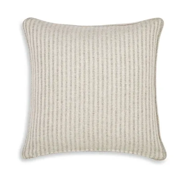 Herringbone Cushion with Removable Cover - Natural