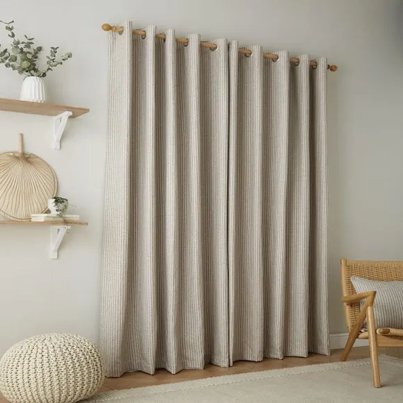 Herringbone Cushion with Removable Cover - Natural