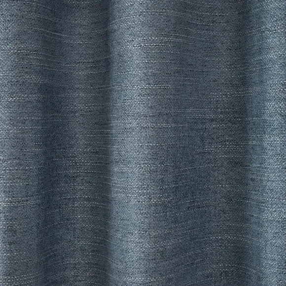 Herringbone Pencil Pleat Curtains - Ashley Blue