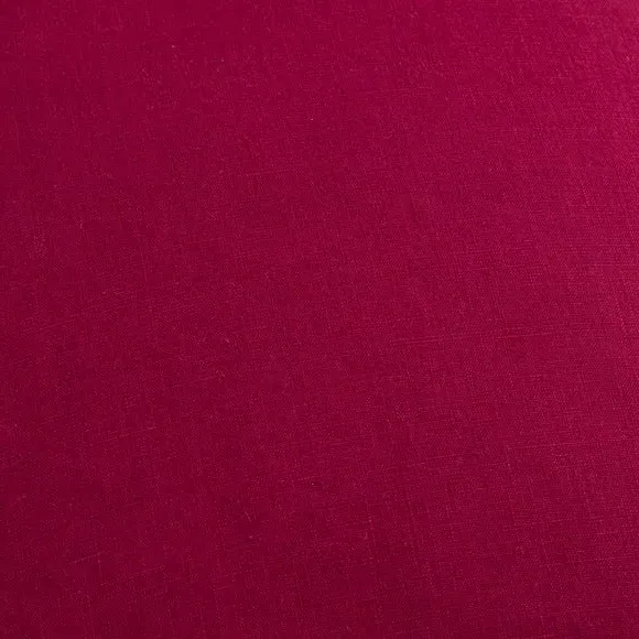 Large Square Cushion with Feather Fill - Mulberry, Linen