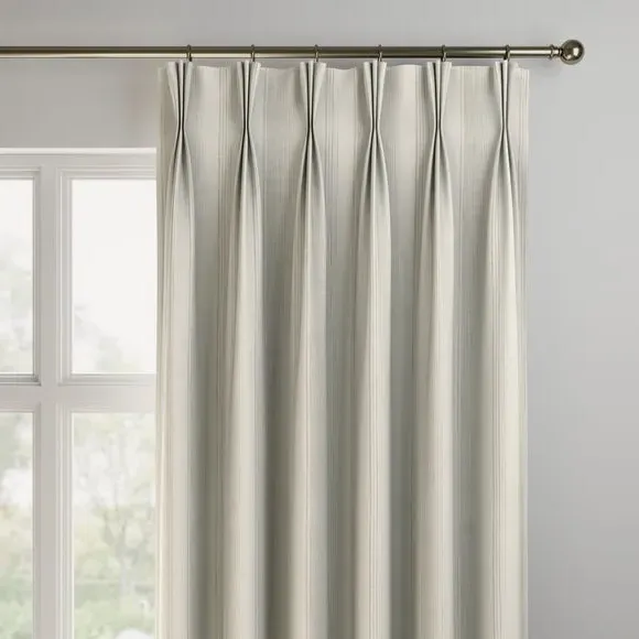 Made to Measure Curtains - Dove, Striped
