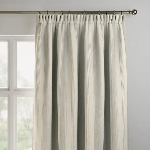 Made to Measure Curtains - Dove, Striped